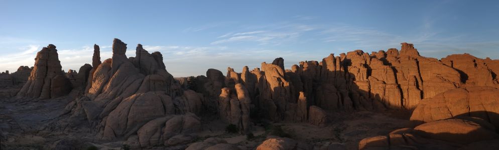 Panorama skalního města Tamrit